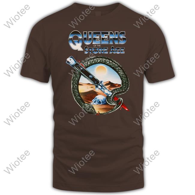 Official Queens Of The Stone Age Qotsa Desert Skull Tee