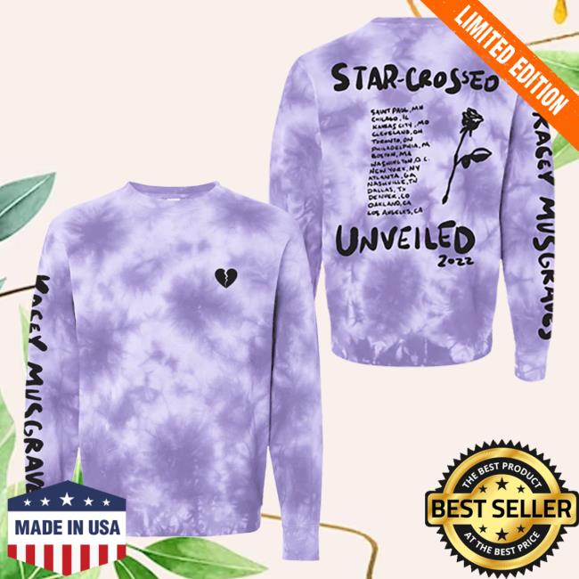 Official Kacey Musgraves Merch Store KaceyMusgraves Star-Crossed: Unveiled Tie-Dyed Tour Hoodies Kacey Musgraves Apparel Clothing Shop