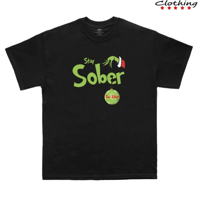 D'Aydrian Harding Stay Sober Christmas Tee – Official Merch by D'Aydrian Harding