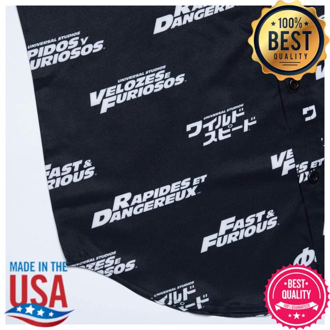 Fast & Furious "International Speed" Short Sleeve Shirt Fast & Furious "International Speed" Hawaiian Shirt
