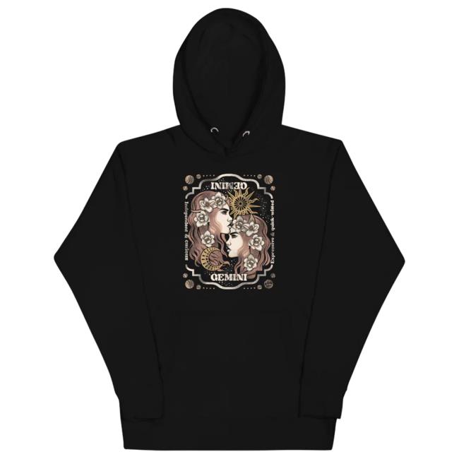 Official Murder Apparel Clothing MurderApparel Gemini Zodiac Popover Hoodie Murder Merch Shop