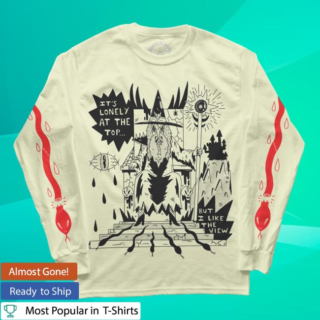 Official Wizard Of Barge Store It's Lonely At The Top Long Sleeve Shirt