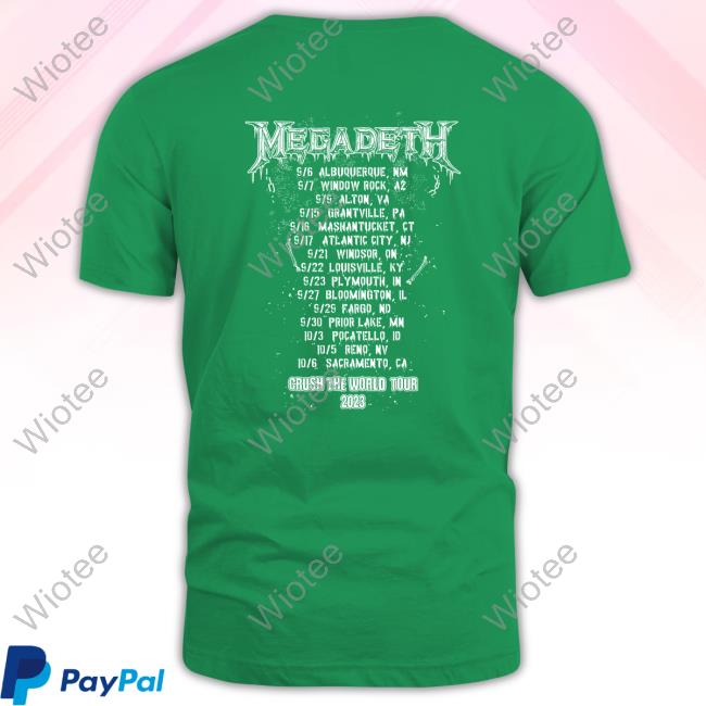 Megadeth Vic Rising 2023 Fall Tour Long Sleeve Tee Megadeth Vic Rising 2023 Fall Tour Long Sleeve Tee