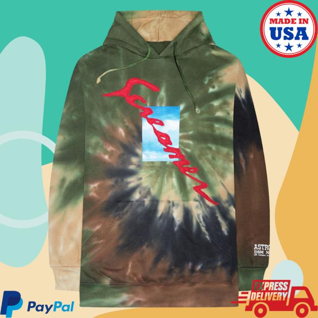Official Travis Scott Merch Store Travis Scott Astroworld X DSM NY Screamer Long Sleeve Shirt New Tie Dye TravisScott Shop