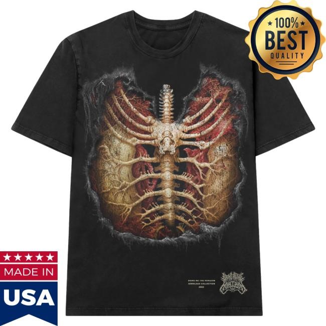Official Bring Me The Horizon Merch Ribcage Black New Shirt BMTH