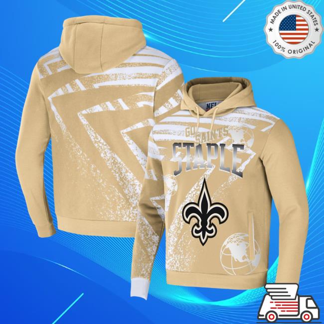 Official Lids Clothing Merch Store Shop New Orleans Saints Staple Tee Shirt 3D All Over Print