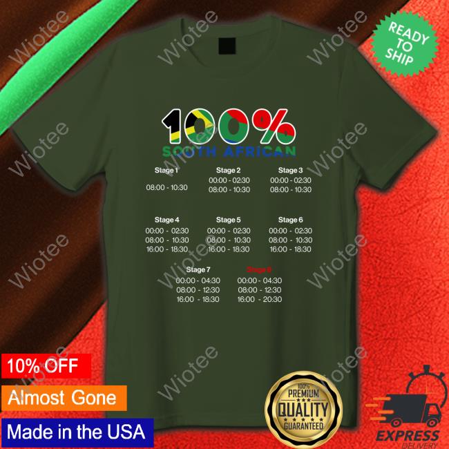 100% South African Long Sleeve Tee Rory Petzer
