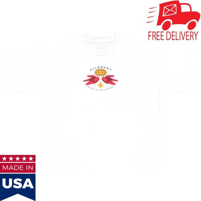 Official Allegory Clothing Escape To The Network Heavyweight Cropped Fit Attractive Shirt / White Allegory House Merch