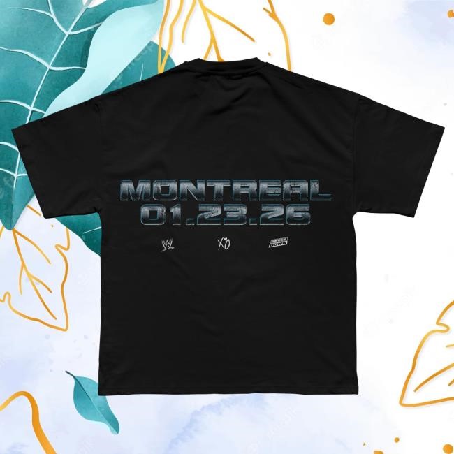Authentic WWE X XO SmackDown Tee Bell Centre Edition