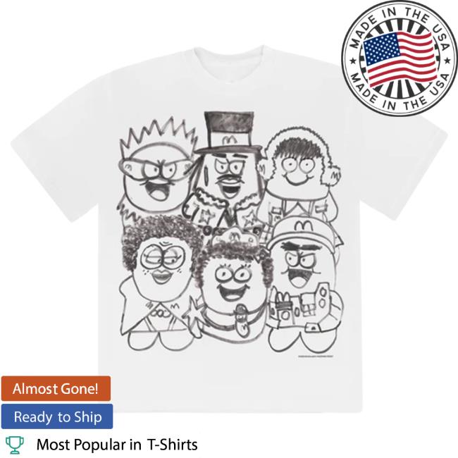 Official Kerwin Frost X Mcdonald’S Merch Mcnugget Buddies Sketch Shirts
