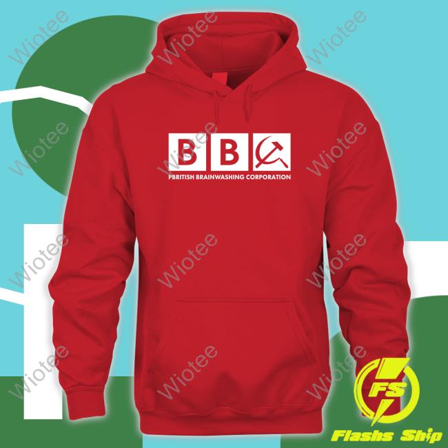 Official Paul Golding Bbc Pbritish Brainwashing Corporation Shirt Hammer And Sickle Icon