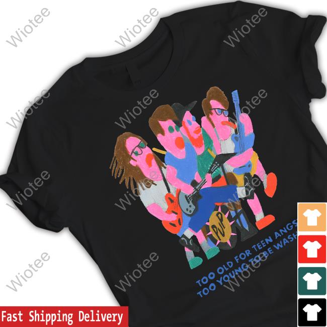 Pup The Band Merch Too Old For Teen Angst Too Young To Be Washed Hoodie