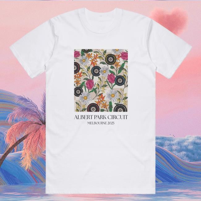 Albert Park Floral New T-Shirt Australian Grand Prix Store Albert Park Floral New Tee Australian Grand Prix Store