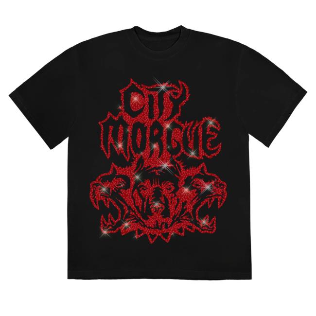 Official City Morgue Clothing Shop City Morgue Rhinestone T Shirt Citymorgue Merch