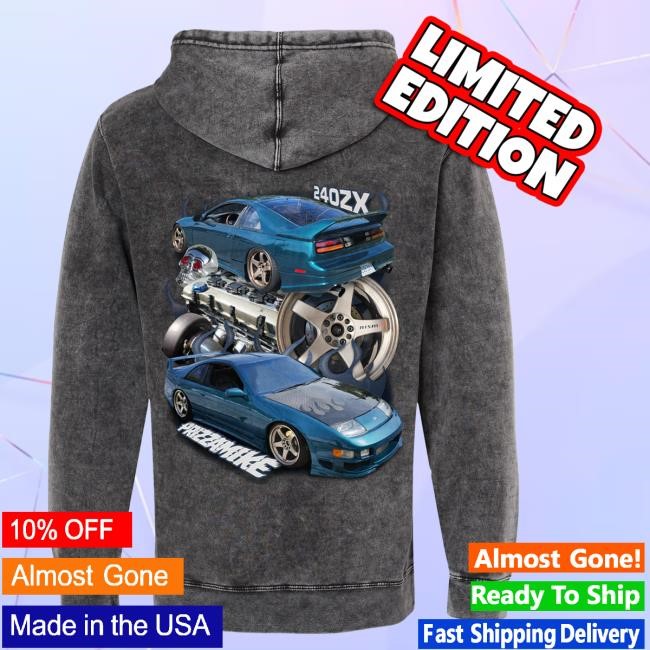 Official Prizzamike Shop Prizza Mike 240ZX Mineral Wash Hood