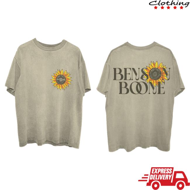 Official Benson Boone Merch Store Benson Boone Sunflower Attractive Shirt Benson Boone Apparel Clothing Shop BensonBoone