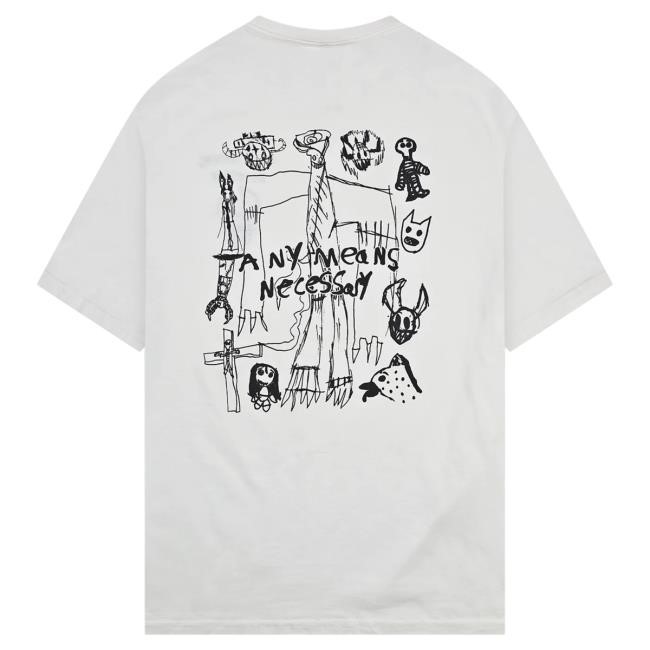Official Any Means Necessary Clothing Corrupted Youth Tshirt White (Adults) Andromeda