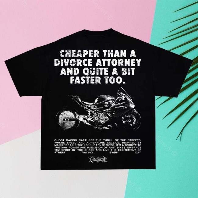 Official Ghost Racing Clothing Divorce Attorney Shirts - Black