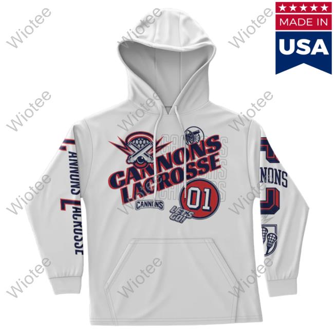 Official Premier Lacrosse League Shop Cannons All Over Print Hooded Sweatshirt