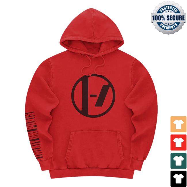 Twenty One Pilots Official Store Merch Logo Red Hot Hoodie