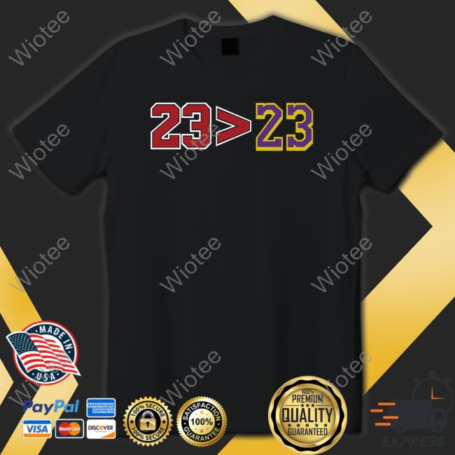 Official Barstool Sports Store Greater Than 23>23 T-Shirt Barstool Chicago