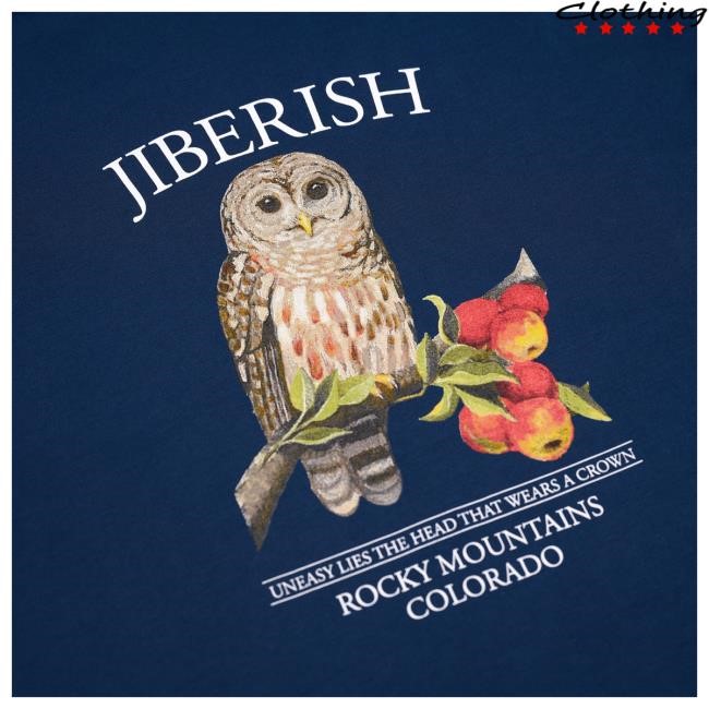 Official Jiberish Clothing Nocturnal Supima Navy Hot Shirt Official Jiberish Clothing Nocturnal Supima Navy Top Shirt