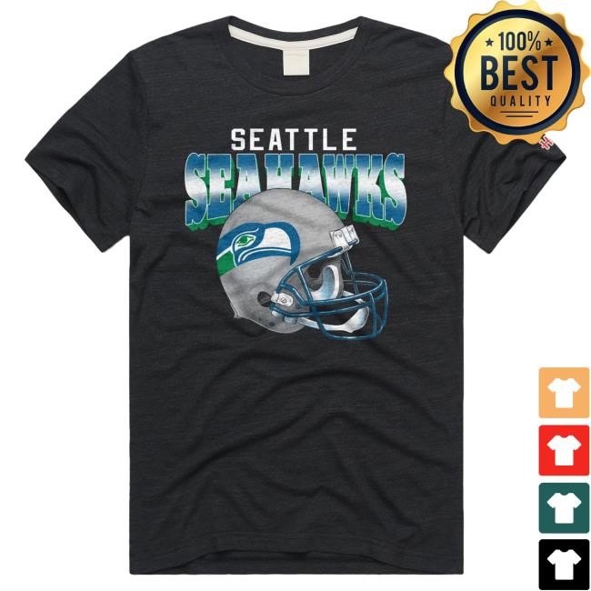 Seattle Seahawks Gradient Helmet Hot Shirt Homage | Seattle Seahawks Official | NFL Football