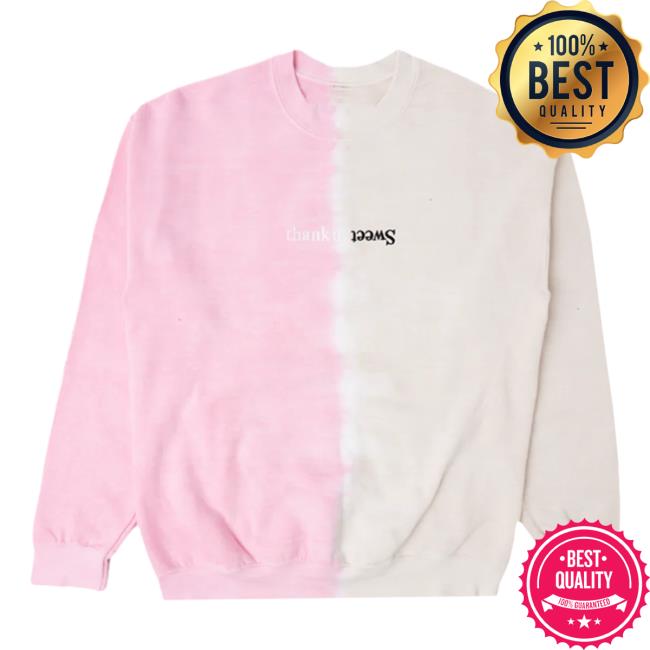 Official Ariana Grande Apparel Clothing Merch Store Sweetener Split-Color Crew neck Ariana Grande Shop