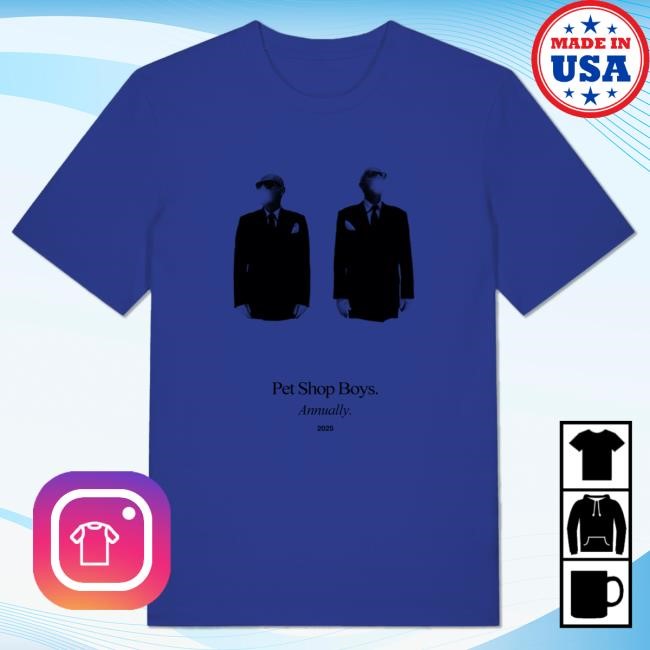 Official Pet Shop Boys Annually 2025 Tshirt Official Pet Shop Boys Annually 2025 New Shirt