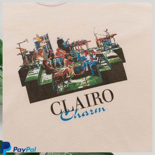 Official Clairo Charm Stage New Shirt (Ivory) Official Clairo Charm Stage Hot Shirt (Ivory)