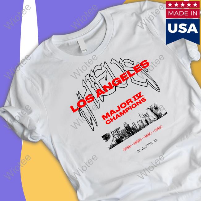 100 Thieves Merch La Thieves Los Angeles 2023 Major Iv Champions Long Sleeve Tee