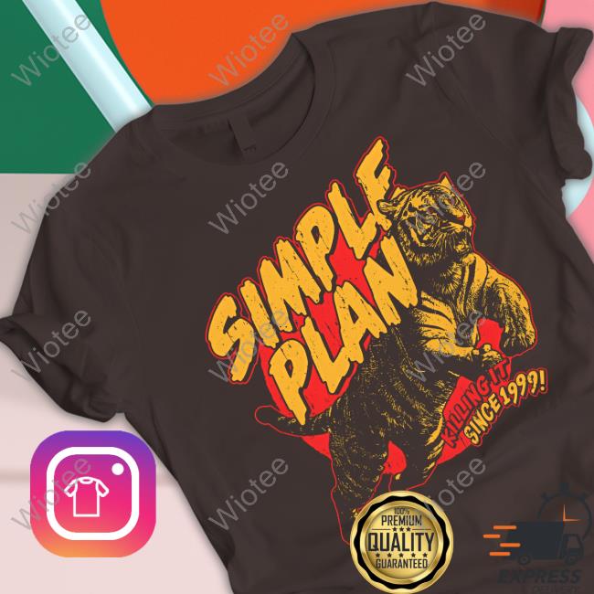 Simple Plan Tiger 1999 New Tee Simple Plan Tiger 1999 T Shirt