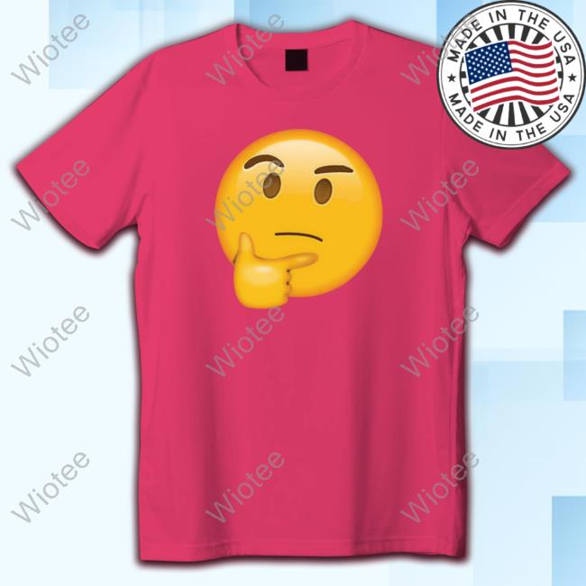 Curious Thinking Face Text Icon T Shirts