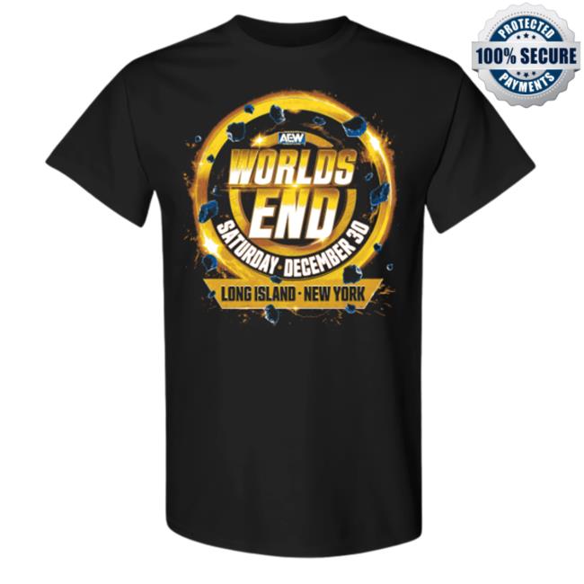 Official Aew Merch Aew Worlds End 2023 Event T Shirts