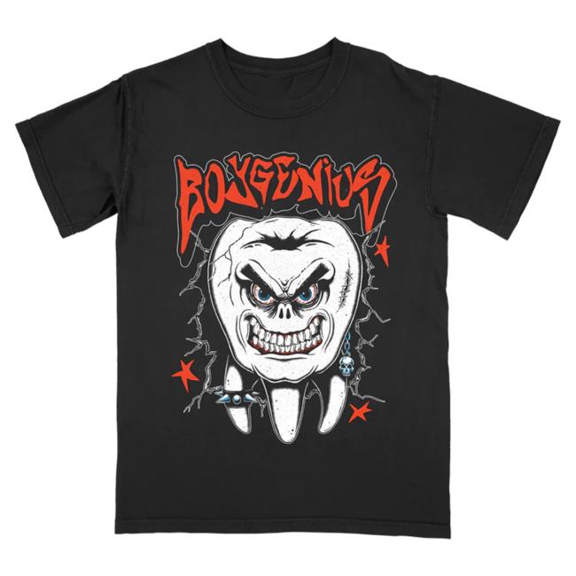Official Boygenius Store Merch Shop Boy Genius Nu Metal Tooth Tee Xboygeniusx