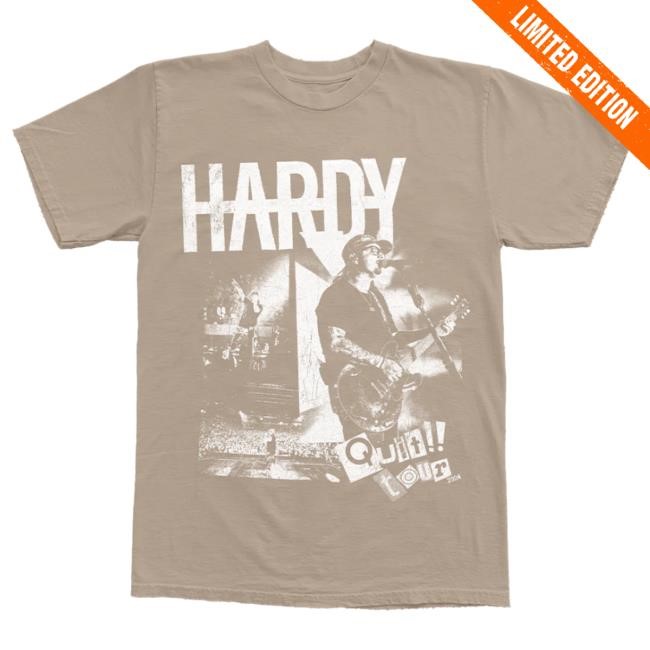 Official Hardy Merch Store Hardy Quit!! Tan Tour Tees