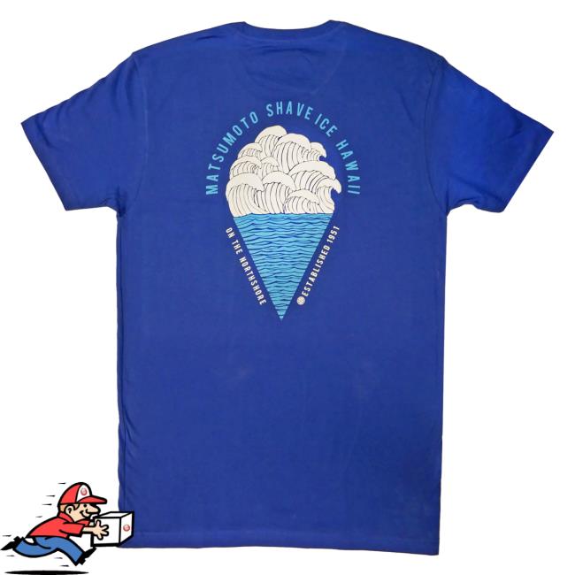 Official Matsumoto Shave Ice Men's Waves Attractive Shirt Official Matsumoto Shave Ice Men's Waves Shirts
