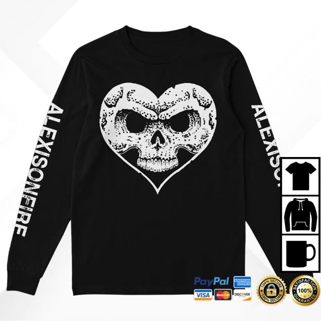 Official Alexisonfire Heartskull Long Sleeve Official Alexisonfire Merch Heartskull Long Sleeve Shirt