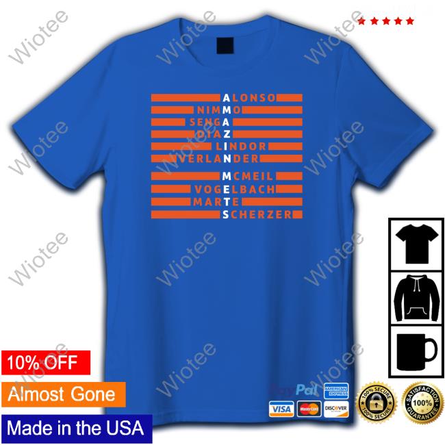 GENY Mets Report Alonso Nimmo Senga Diaz Lindor Verlander Amazin Mets Tee Genymets