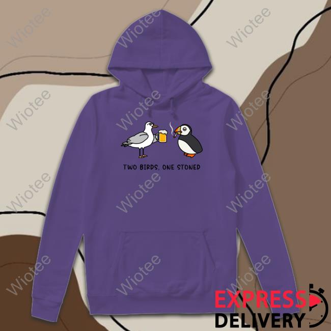 Official Alleverythingdolphin Merch Two Birds One Stoned Tee Shirt