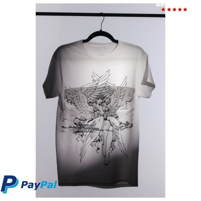 Official Valkyrae Merch Wings Black T Shirt