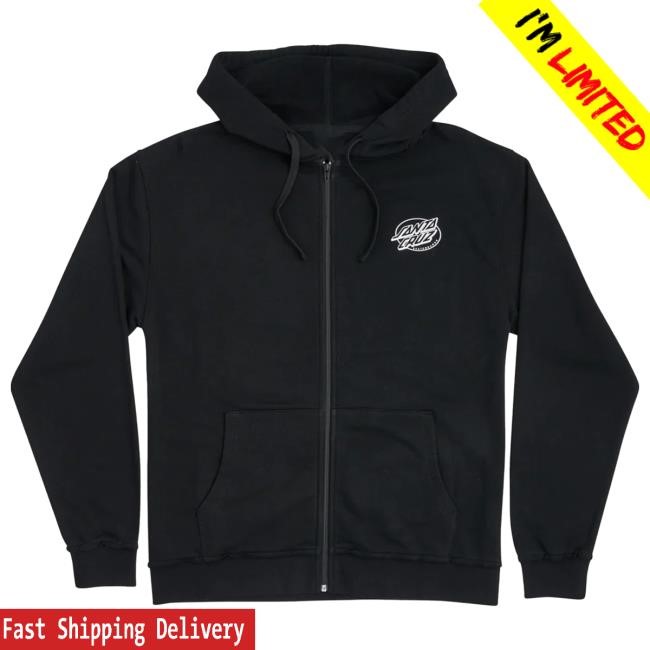 Hot Fan Vibe Winkowski Primeval Santa Cruz Zip Hoodie Black Us Street Scene Apparel