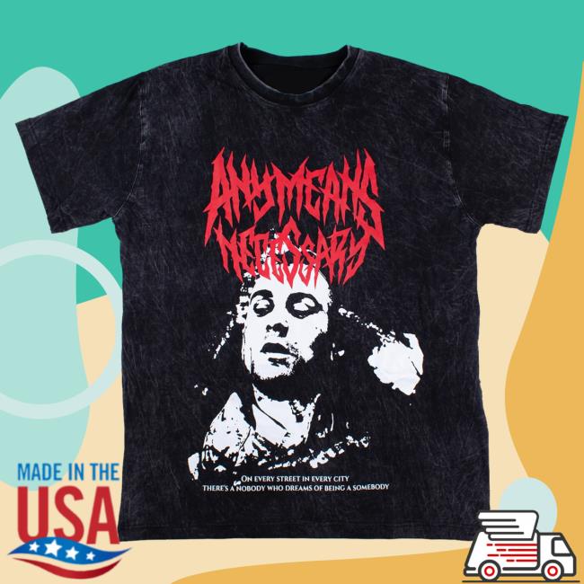 Official Any Means Necessary Clothing Taxi Driver Shirt Vintage Black