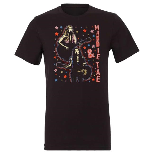Official Maddie & Tae Store Black Doodle Design Shirt New Maddie And Tae