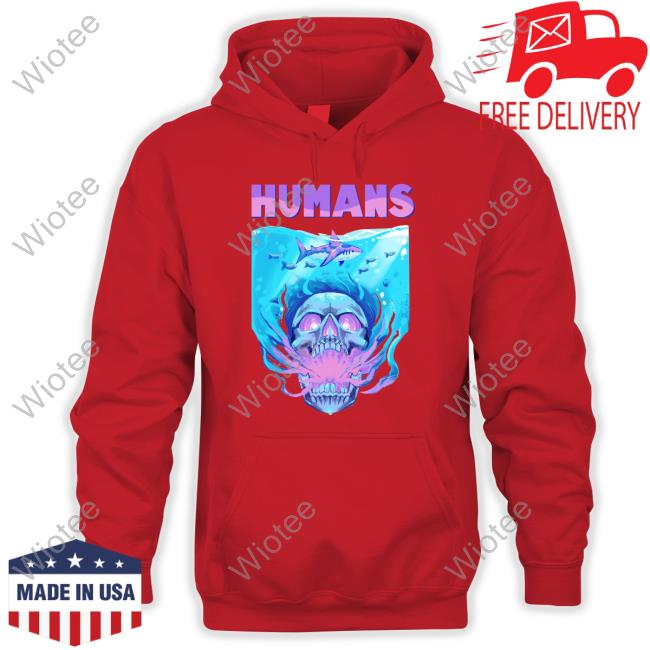 Official Purple Purp1 Requinoesis Humans Skull Shark T Shirt Humans Skull Shark Tee Shirt