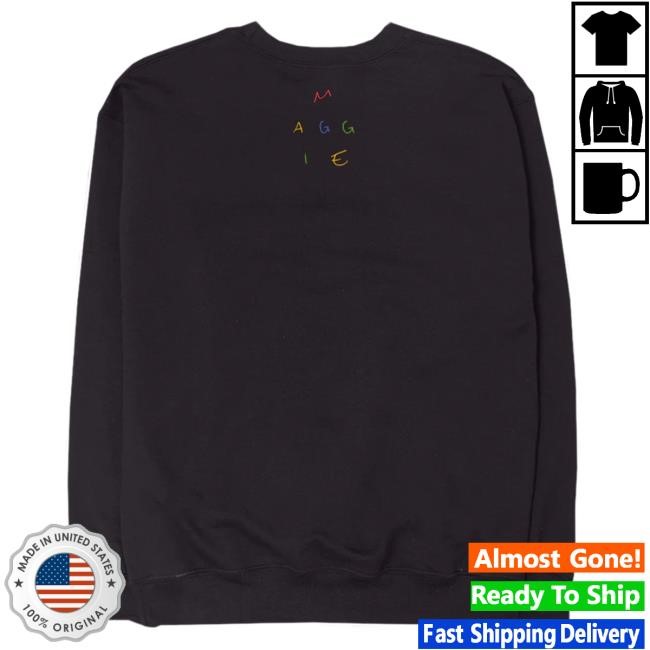 Official Maggie Rogers Merch Store Maggie Rogers Mix Notes Crew neck Sweatshirt - Black