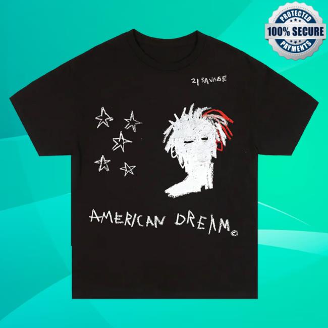 Official 21 Savage Merch Store Saint Laurent Don American Dream Shirt 21 Savage Apparel Clothing 21Savage