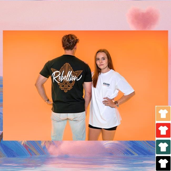 Official REBiRTH Festival Rebellion Black T Shirt