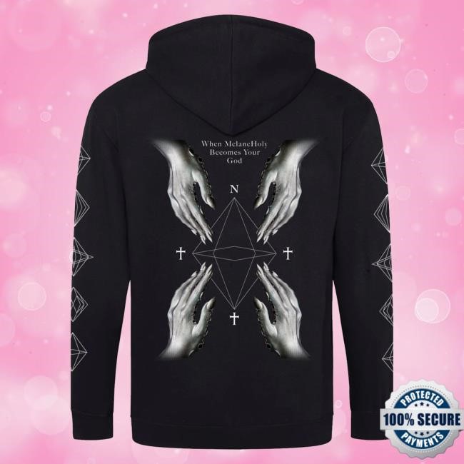 Swallow The Sun Melancholy Zip Hooded Sweatshirt Swallow The Sun Official Merch
