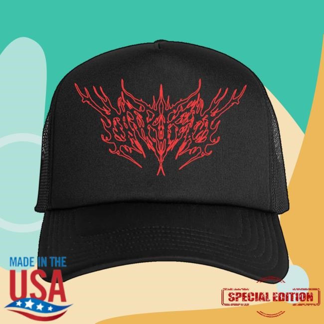 Raffle Entry Red OutLine Logo Trucker Hat Darko US Merch Raffle Entry Red OutLine Logo Trucker Cap Darko US Merch